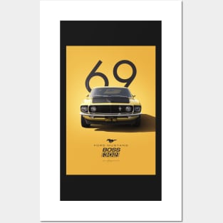 Ford Mustang Boss 302 Artwork Posters and Art
